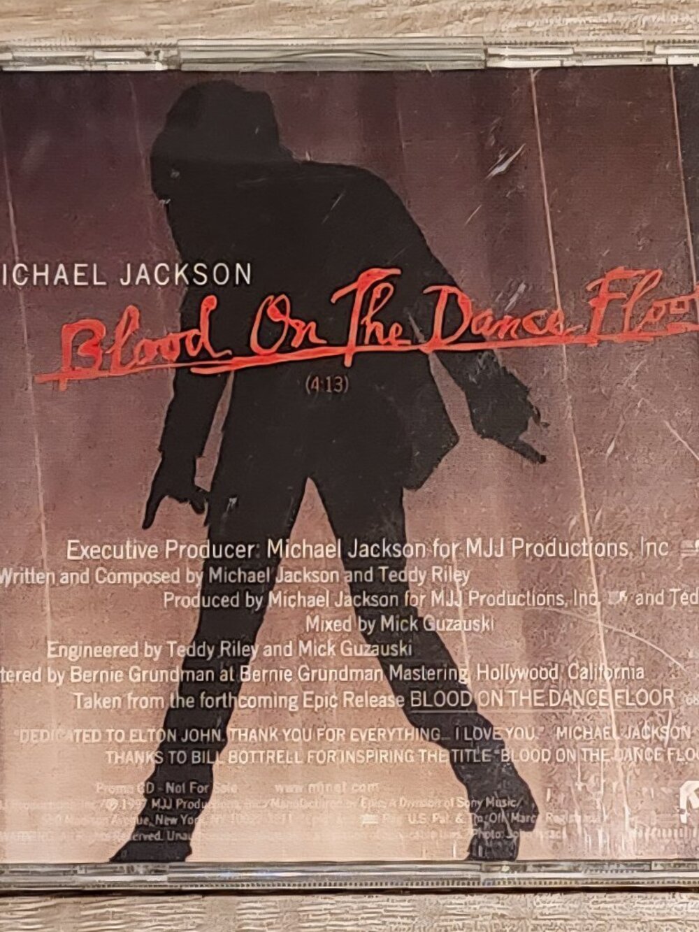 1997 MICHAEL JACKSON "BLOOD ON THE DANCE FLOOR" CD SINGLE - Picture 2 of 4